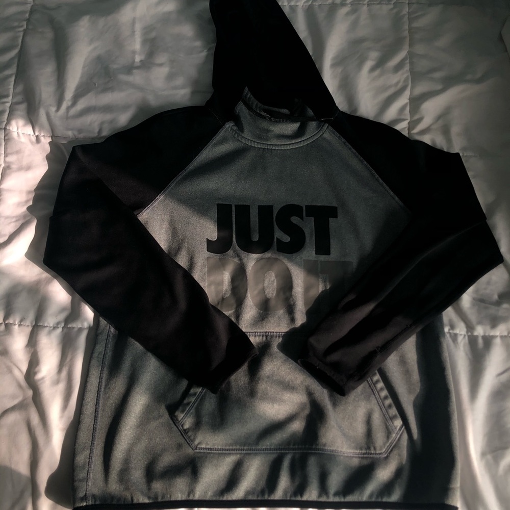 Black and Grey Nike hoodie